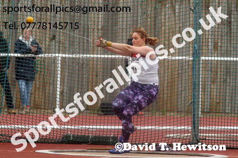 Senior womens hammer, North Eastern Track and Fields Champs., Middlesbrough. Photo: David T. Hewitson/Sports for All Pics